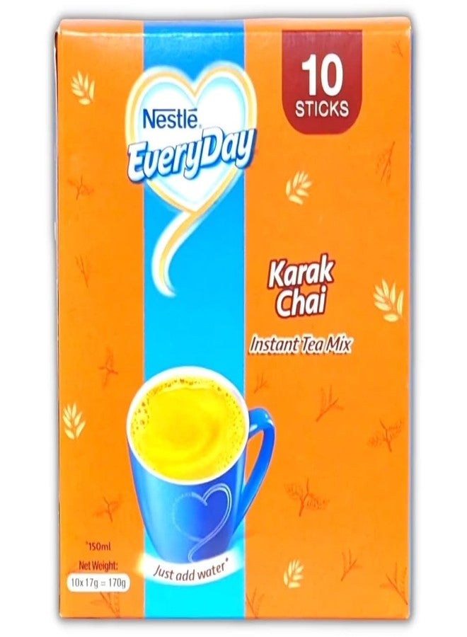 Nestle Everyday Karak Chai Instant Tea Mix, 10 Sachets Box (17g Each), Rich & Creamy Milk Tea - Image 2