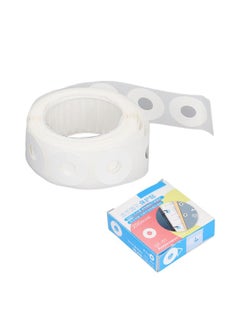 Thoraya Hole Punch Reinforcers Stickers DIY Production PVC Waterproof Simple Operation Reinforcement LabelsWhite  - Image 1