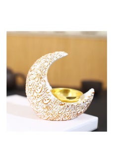 ba9ma Incense burner decorated with the Ramadan crescent, elegant crescent incense burner  - Image 1