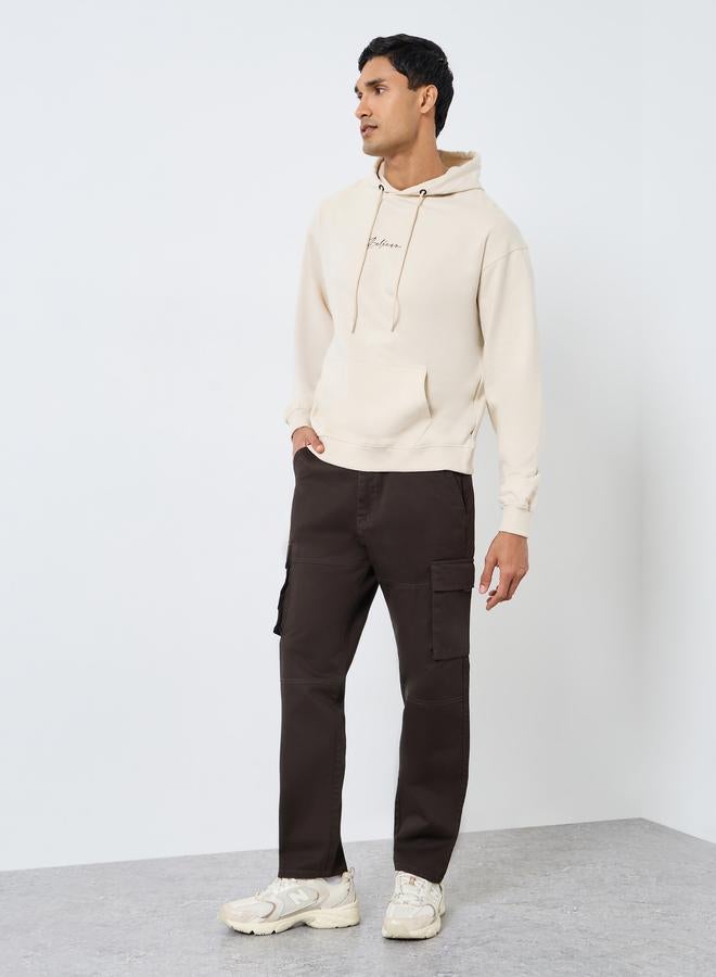 Styli Men Coffee Brown Relaxed Fit Cargo Pants - Image 2