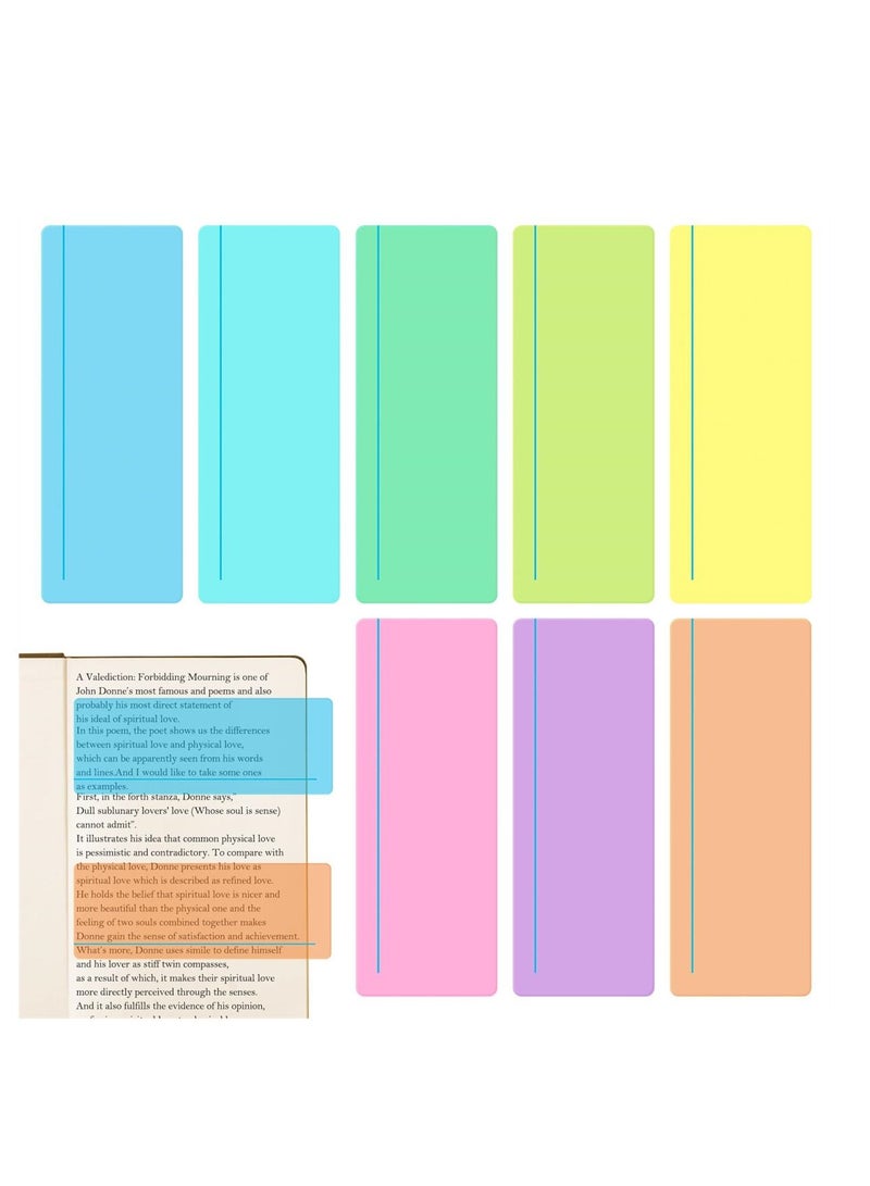 SYOSI Guided Reading Strips, Colored Visual Aids for Children and Adults, Reading Tracking Rulers for Students and Teachers, 8 PCS - Image 1