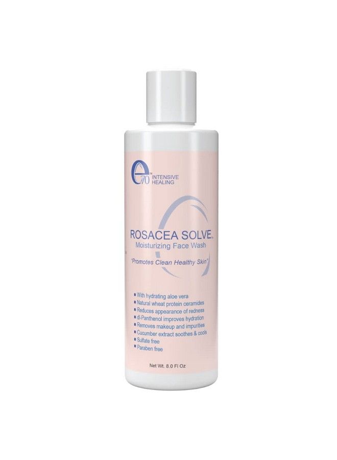 e70 Rosacea Solve Moisturizing Face Wash Gentle Rosacea Cleanser For Dry & Itchy Skin Sensitive Skin Care With Beneficial Ingredients Such As Coconut Oil Cucumber Wheat Fruit Extracts And Vitamin B5 - Image 2