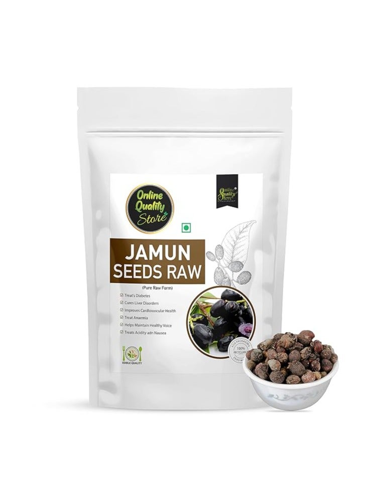 Online Quality Store Jamun Seeds-100gm|Elderberry seeds|Eugenia Jambolana Seeds|Act as Blood Purifier Jamun Seeds (100 g)