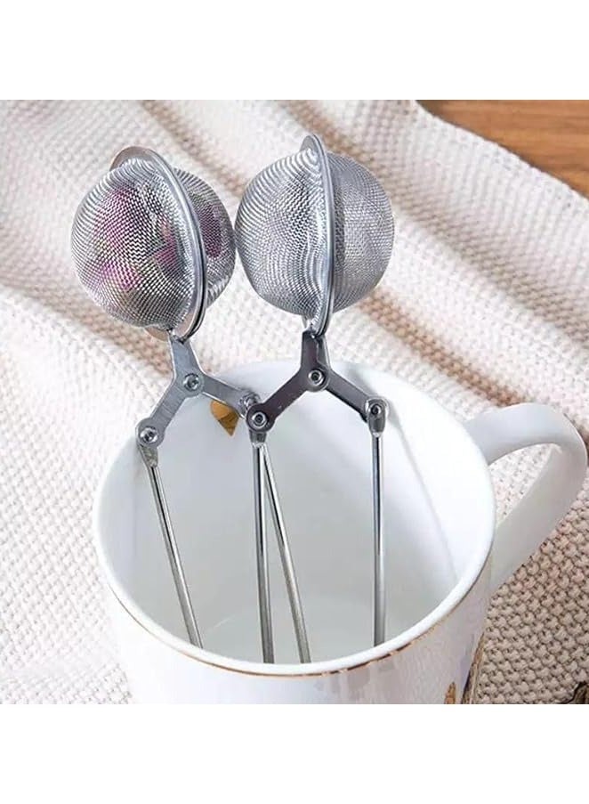Hand strainer and sugar sprinkler, made of stainless steel, two-piece package