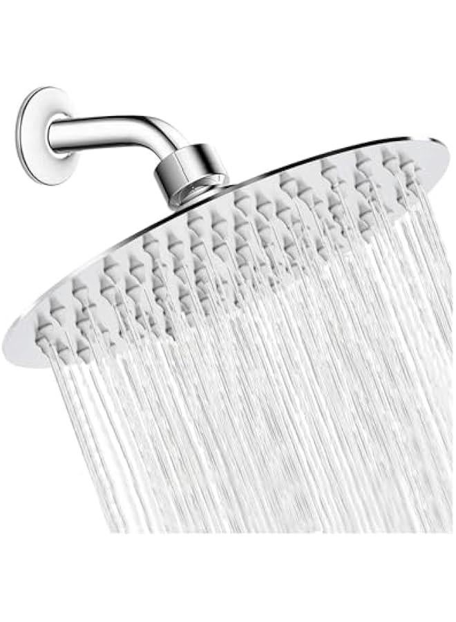 هوكور Portalov 8 Inch Shower Head,High Pressure Rain-Ultra-thin design, Stainless Steel Rainfall Shower Head for Your Bathroom Shower,Easy Clean - Image 1
