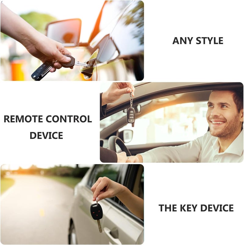 CHILDWEET Generic Car Key Protector Case Black Genuine Leather Key Fob Cover with Zipper for Automotive Interior Accessories - Image 4