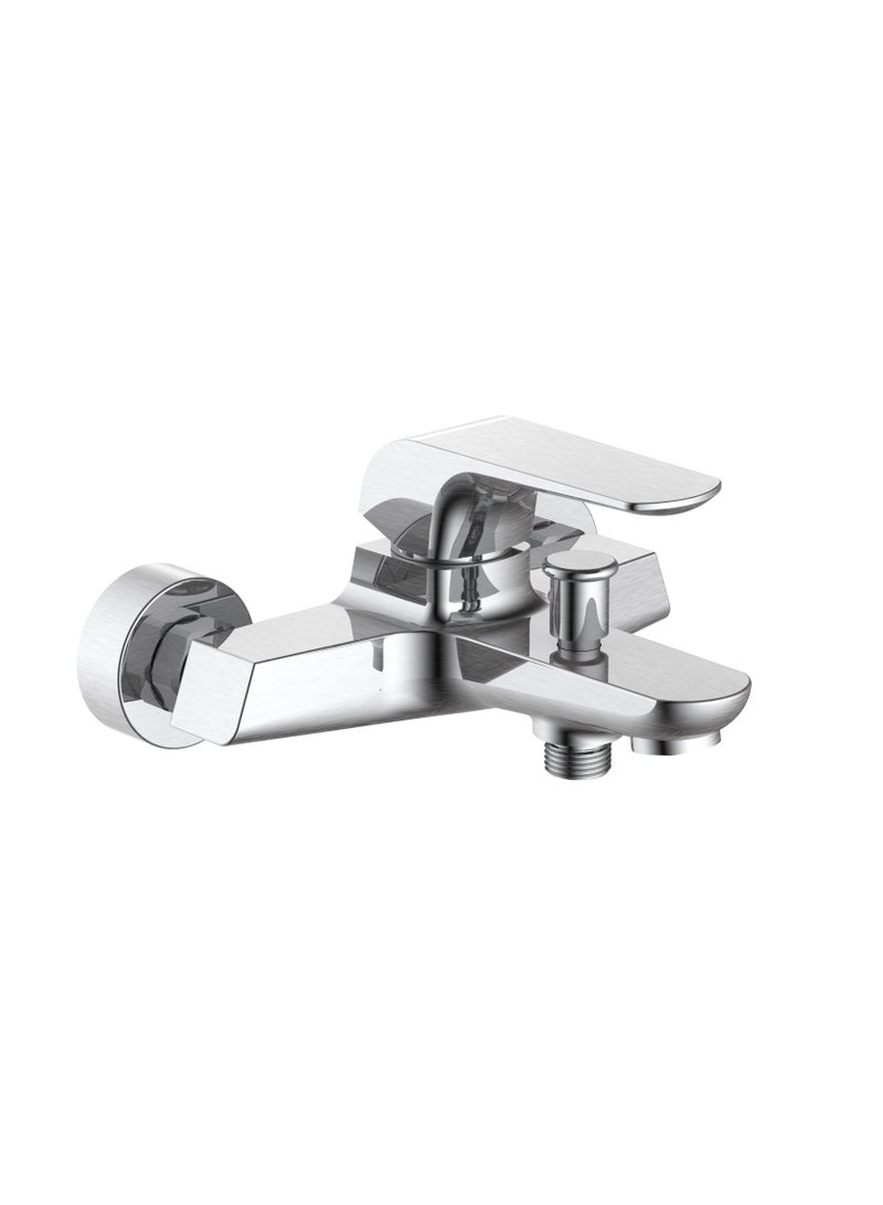 HESANIT Elite Single Lever Bath Mixer With Hand Shower Set Stainless Steel Brushed - 7002SSB - Image 1