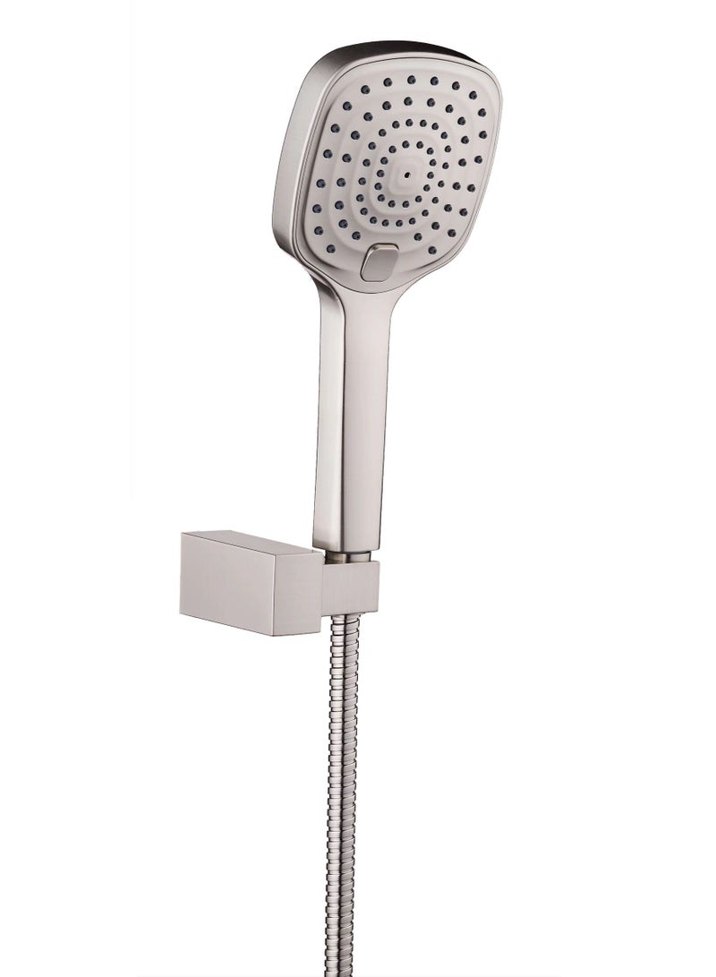 HESANIT Elite Single Lever Bath Mixer With Hand Shower Set Stainless Steel Brushed - 7002SSB - Image 2