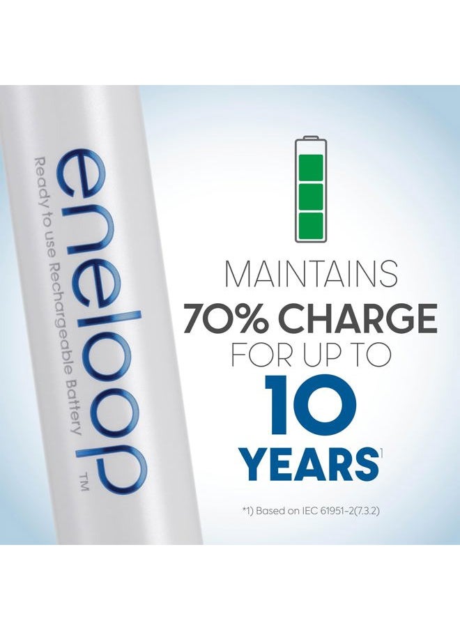 eneloop Panasonic K-KJ17MCA4BA Advanced Individual Cell Battery Charger Pack with 4 AA eneloop 2100 Cycle Rechargeable Batteries  - Image 5