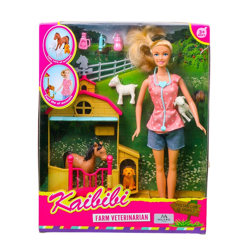 كيبيبي دمية كايبيبي مع سطبل مع الحصان و الأكسسوارات - WG101 - Image 1