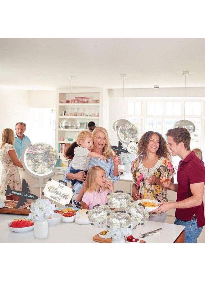 Big Dot of Happiness World Awaits Travel Themed Party Centerpiece Sticks Showstopper Table Toppers 35 Pieces  - Image 5