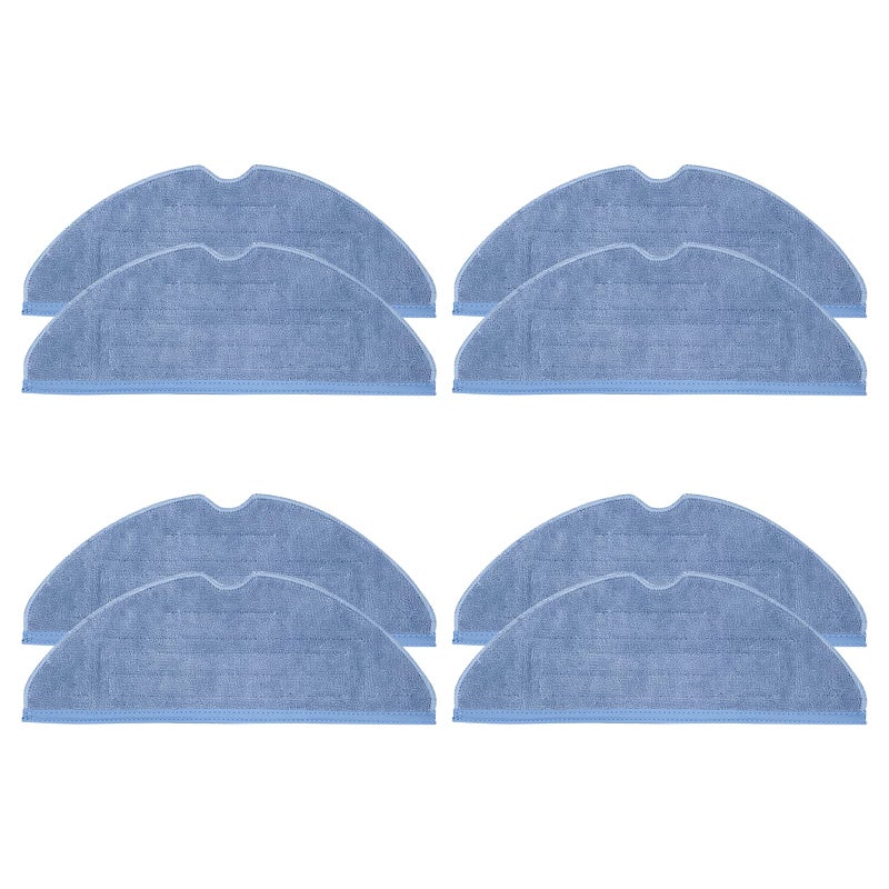 Home Times Vacuum Mop Replacement Pads for Roborock T7S T7S Plus S8/S8+/S7/S7MaxV,S7 MaxV Plus Reusable Hard Floor Cloth Expert Wet Replacement Microfiber Soft Pad (8) - Image 1