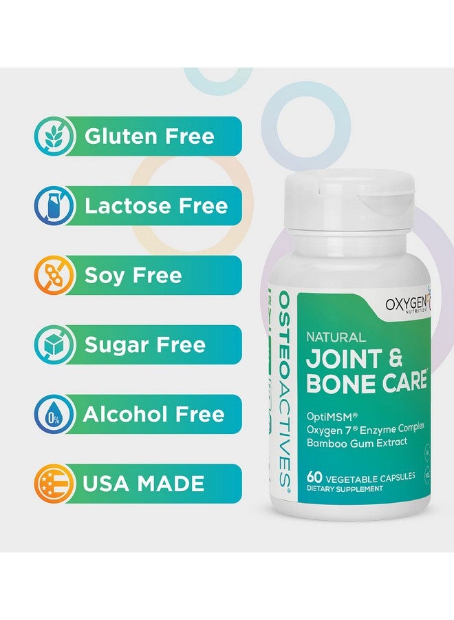 Osteoactives Formula By Oxygen Nutrition ; Allnatural Dietary Support For Joints Bones And Connective Tissue 60 Count Pill Bottle Vegetable Capsules (Packaging May Vary)