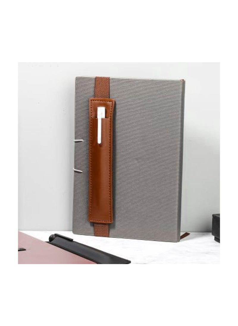 Excefore 6 Pcs Elastic Band Pen Holder for Notebook Pencil Holder PU Leather Pen Sleeve Pouch for Hardcover Journals Pen Holder Hold 1 Pen Detachable for Planner Notebook  - Image 5