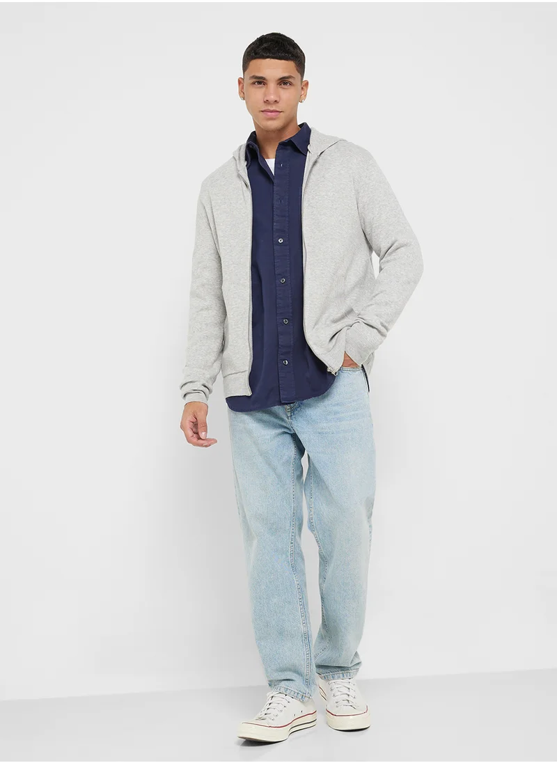 جاك اند جونز Zip Through Hoodie