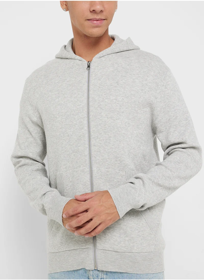 جاك اند جونز Zip Through Hoodie