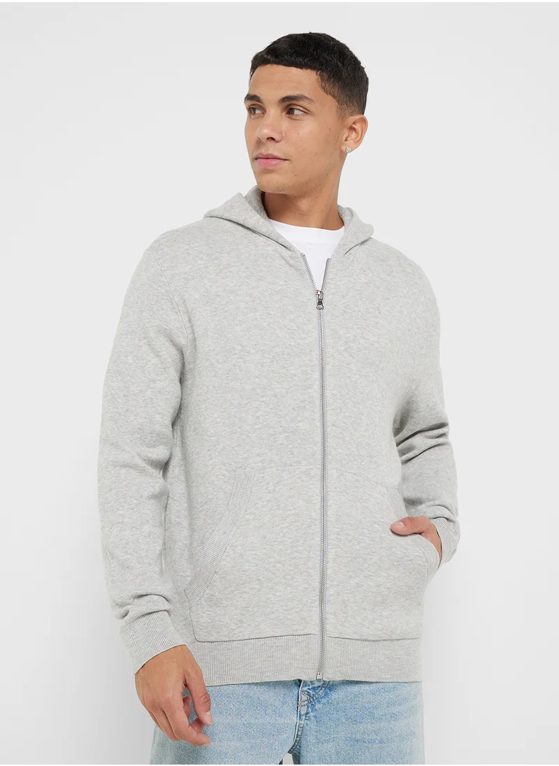 جاك اند جونز Zip Through Hoodie