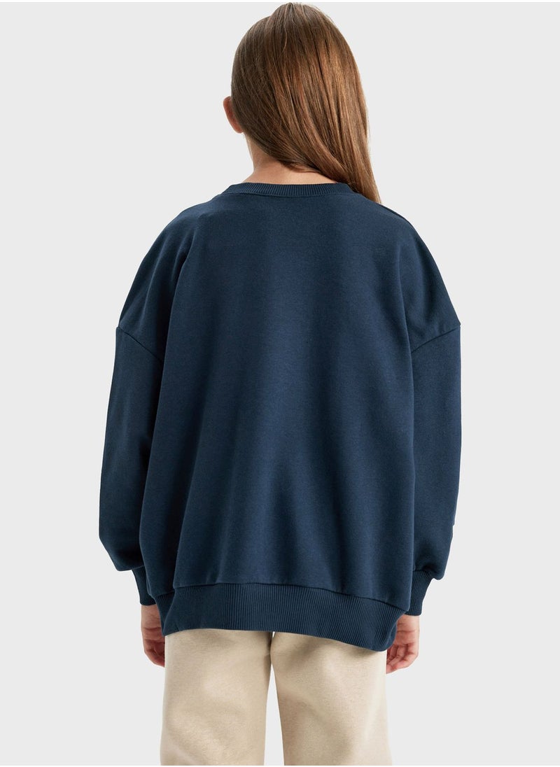 DeFacto - Kids Graphic Print Sweatshit - Image 1