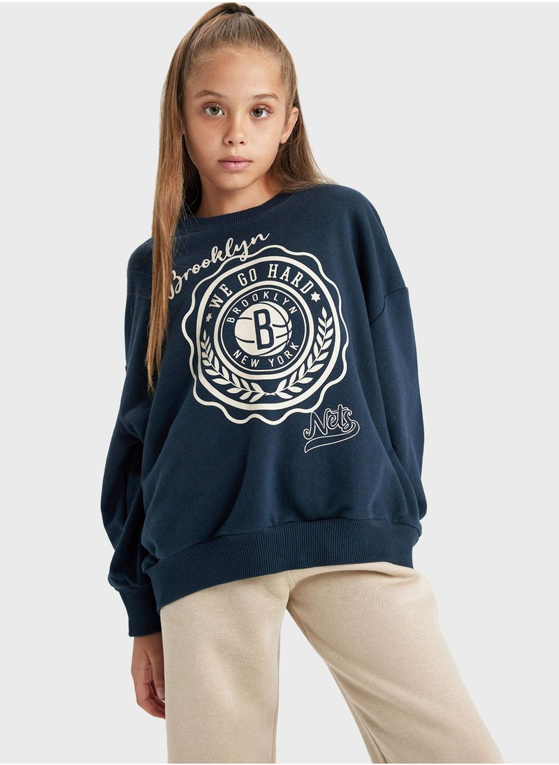 DeFacto - Kids Graphic Print Sweatshit - Image 1