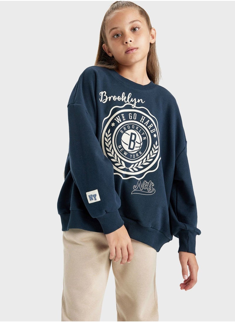 DeFacto - Kids Graphic Print Sweatshit - Image 1