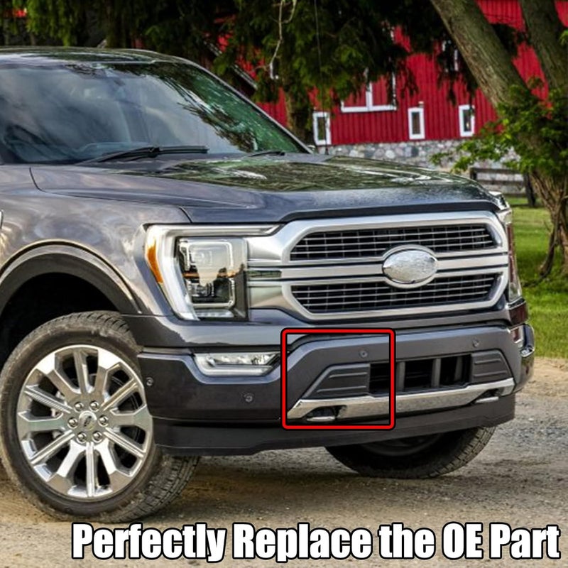 PFRREOR Front Lower Bumper Guards Pads Inserts End Caps Outer Cover Panel Grill for Ford F-150 F150 2021 2022 2023 Passenger Side ML3Z-17E810-AA Exterior Accessories Labor saving optimized design - Image 4