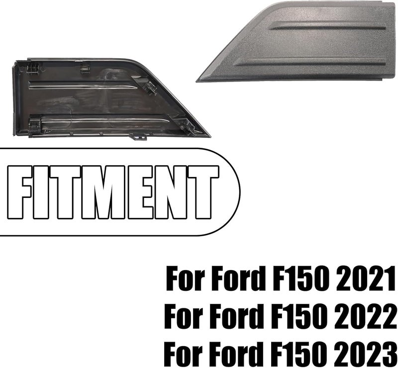 PFRREOR Front Lower Bumper Guards Pads Inserts End Caps Outer Cover Panel Grill for Ford F-150 F150 2021 2022 2023 Passenger Side ML3Z-17E810-AA Exterior Accessories Labor saving optimized design - Image 2