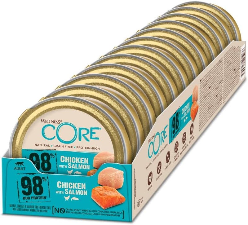 Wellness Core Wet Food 98% Duo Protein Chicken with Salmon for Cats 85g - Image 3