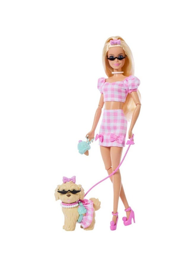 Barbie Twinning Looks Blonde Doll with Puppy and Accessories - Image 1