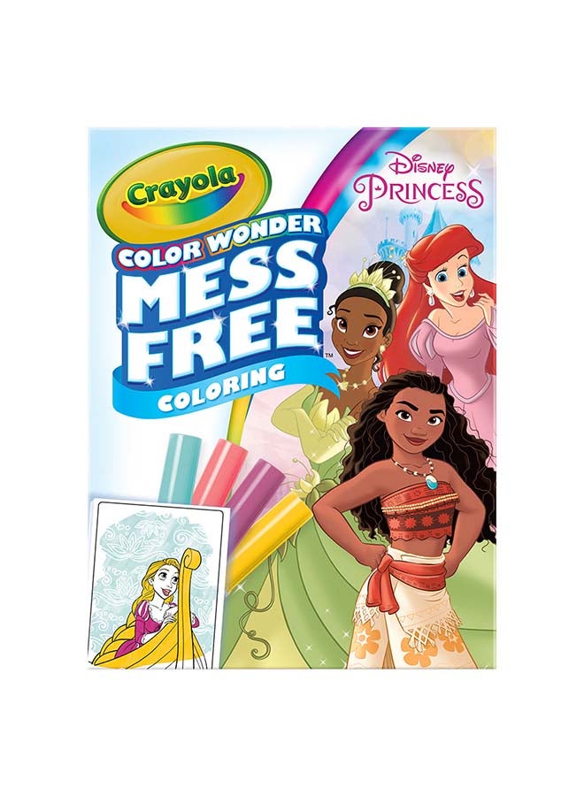 Crayola Color Wonder Mini Box Set, Disney Princess | features 12 Disney Princess Coloring Pages and 4 Color Wonder Mess Free Markers | excellent gift for toddlers and preschoolers | Ideal for ages 3 and up. - Image 4