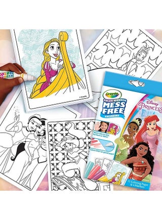 Color Wonder Mini Box Set, Disney Princess | features 12 Disney Princess Coloring Pages and 4 Color Wonder Mess Free Markers | excellent gift for toddlers and preschoolers | Ideal for ages 3 and up. - view 2
