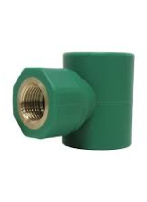 KNP Female Tee PPR (20MM X 1/2 Inch) Pipe Fitting is designed for creating a T-junction in piping systems, allowing for the connection of a branch pipe.