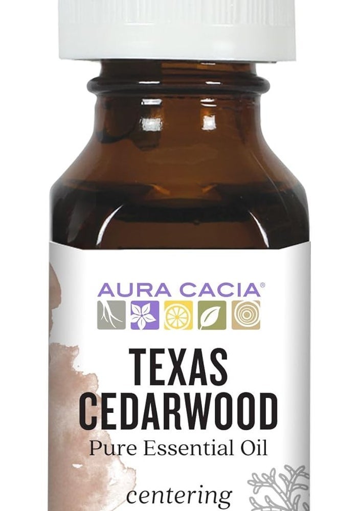 Aura Cacia Texas Cedarwood Pure Essential Oil - 15ml - Image 1