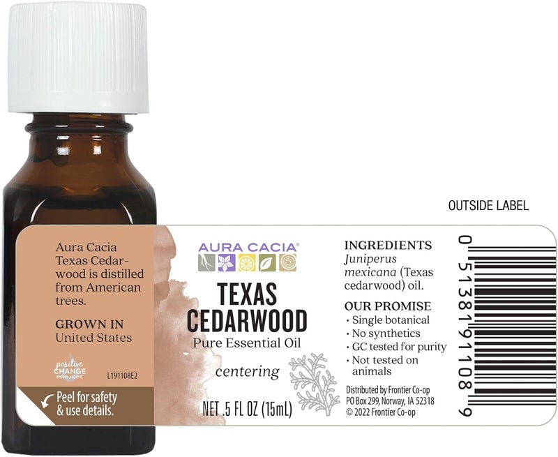 Aura Cacia Texas Cedarwood Pure Essential Oil - 15ml - Image 5