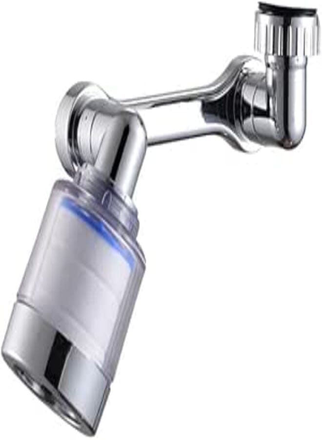 Faucet Extender 720 Degree Rotatable Faucet Aerator with Built-In Filter, Swivel Tap Attachment for Kitchen Sink Bathroom Washing and Cleaning