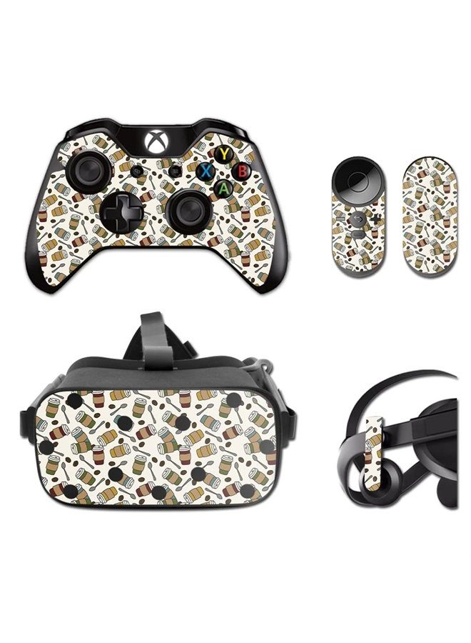 MIGHTY SKINS MightySkins Skin Compatible with Oculus Rift CV1 wrap Cover Sticker Skins Coffee