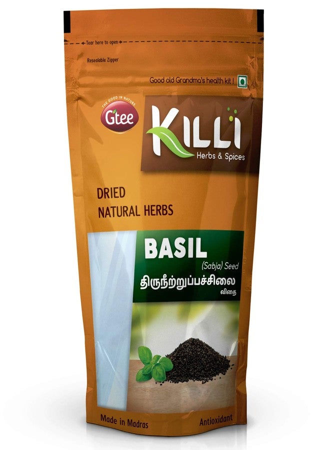 KILLI Basil | Thiruneetru Pachilai | Sabja Seed, 200g (Pack of 2) - Image 2