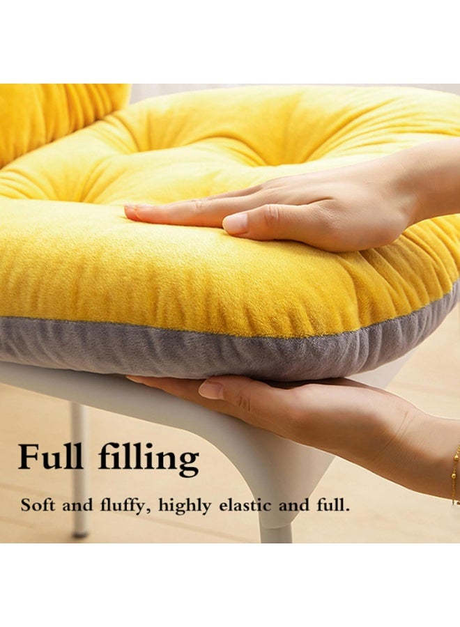 Chair Seat Backrest Cushion With Fixing Ties,Integrated Recliner Desk Seat Cushion,One Piece Chair Cushion With High Backrest,Low Back Pain Relief,For Sofa Seat Cushion,Chair Cushions - Image 3