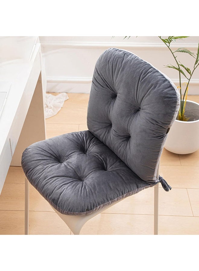 Chair Seat Backrest Cushion With Fixing Ties,Integrated Recliner Desk Seat Cushion,One Piece Chair Cushion With High Backrest,Low Back Pain Relief,For Sofa Seat Cushion,Chair Cushions - Image 1