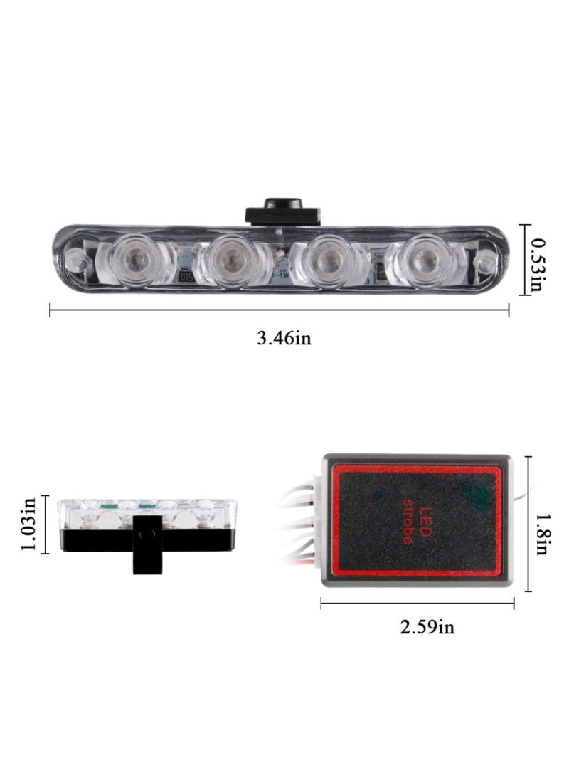 Generic 4 Piece LED Flash Kit with Remote Control Multicolor Red and Blue  - Image 2