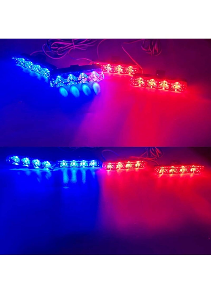 Generic - 4 Piece LED Flash Kit with Remote Control Multicolor Red and Blue - Image 1