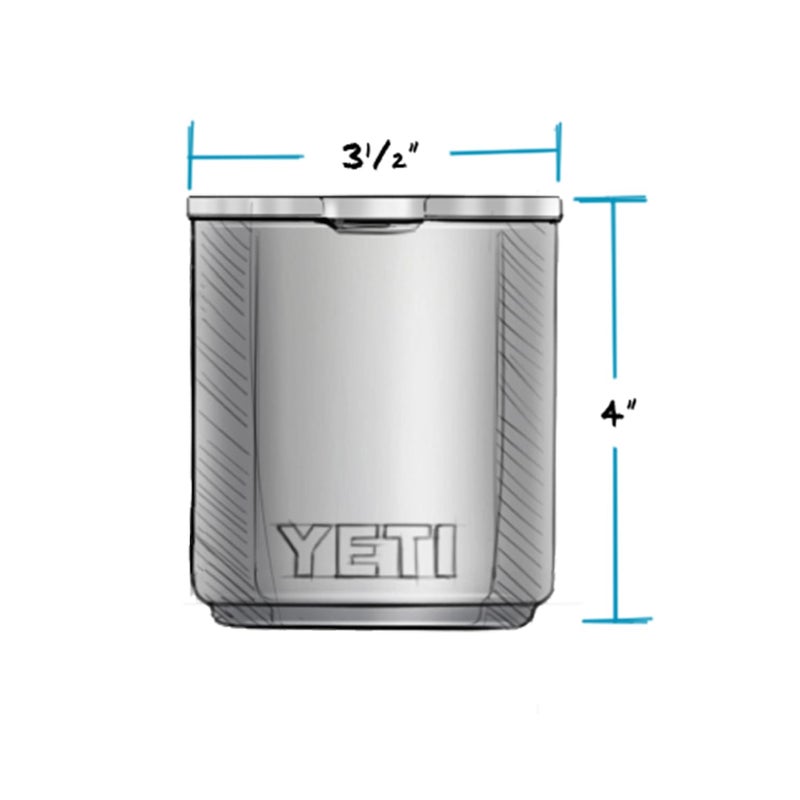 يتي Yeti Rambler 10 OZ LOWBALL 2.0 VACUUM معزول من الفولاذ المقاوم للصدأ مع MAGSLIDER LID CAPE TAIPE - Image 4