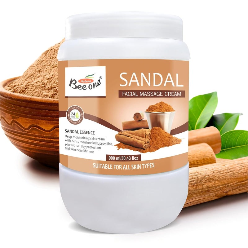 BEEONE Sandalwood Massage Cream 900 ML - Image 1