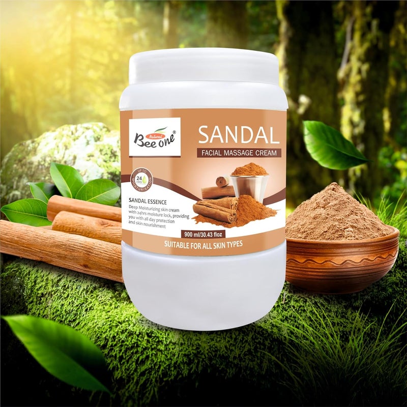 BEEONE Sandalwood Massage Cream 900 ML - Image 5