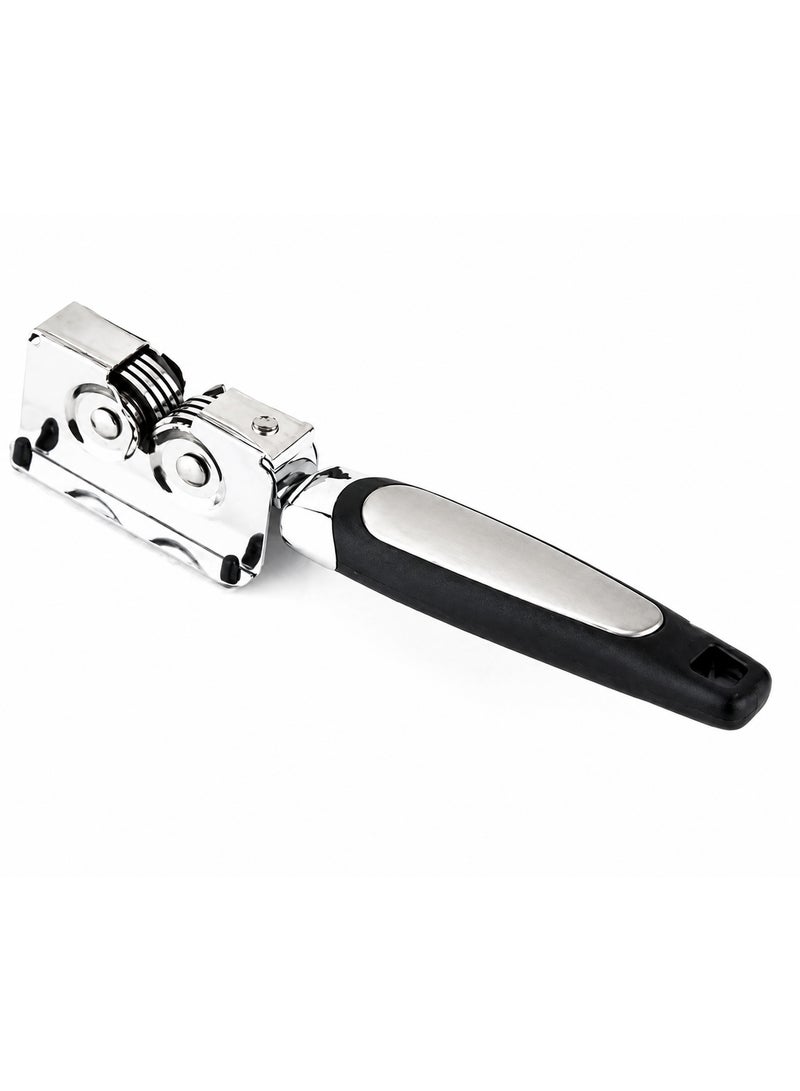 Professional 3-Stage Manual Knife Sharpener – Stainless Steel Knife Sharpener – Comfortable and Secure Handle Suitable for All Types of Knives - Image 2