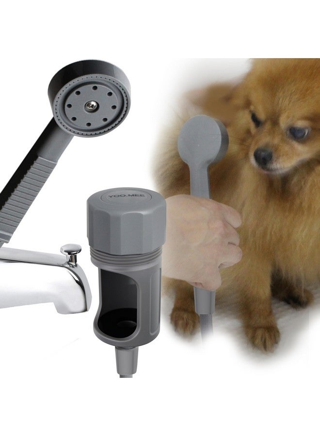 YOO.MEE Pets Shower Attachment, Quick Connect On Tub Spout W/Front Diverter, Ideal For Washing Pets And Cleaning Tub, Portable And Convenience - Image 1