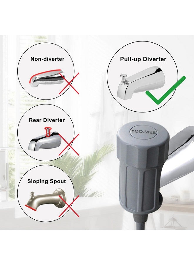 YOO.MEE Pets Shower Attachment, Quick Connect On Tub Spout W/Front Diverter, Ideal For Washing Pets And Cleaning Tub, Portable And Convenience - Image 2