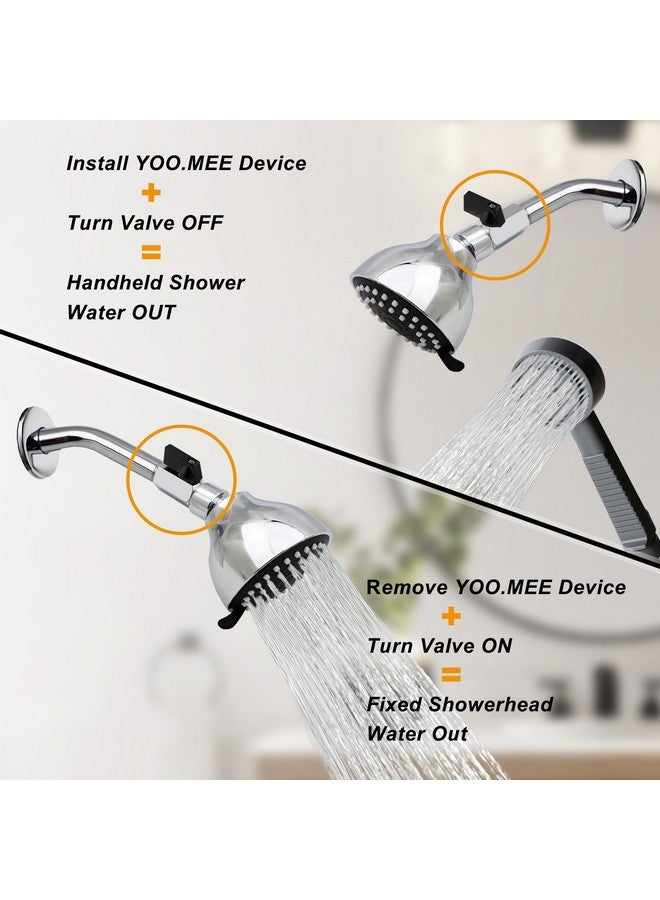 YOO.MEE Pets Shower Attachment, Quick Connect On Tub Spout W/Front Diverter, Ideal For Washing Pets And Cleaning Tub, Portable And Convenience - Image 4