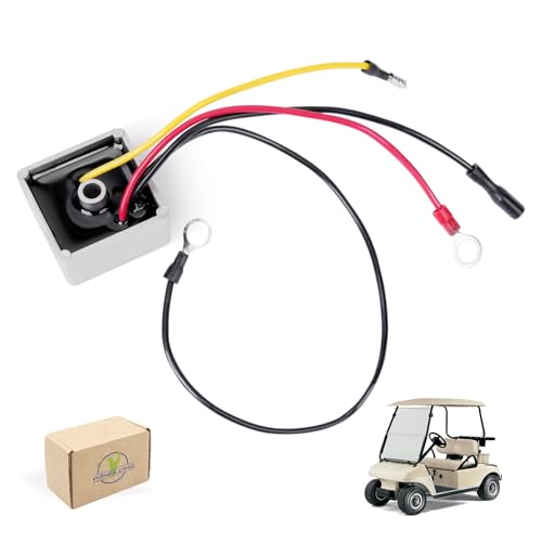 Panglong Voltage Regulator Rectifier, Club Car Voltage Regulator Replacement, Suitable for 1992-Up Club Car DS & Carryall Gas Golf Cart, Replace OEM# #1027101-01, 1015777 - EPIGC113,1015777, 102711201 - Image 1