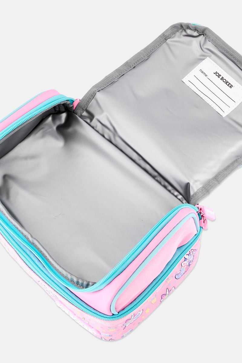 Joe Boxer Kids Girl Graphic Print Lunch Bag, Multicolor - Image 3