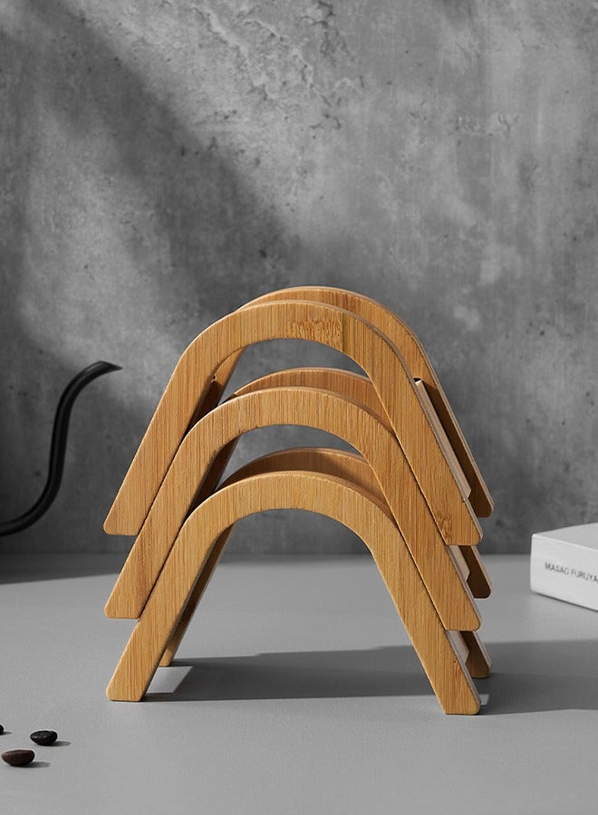 Coffee Filter Holder, V-Shaped Coffee Filter Organizer,Solid Wood Material, Suitable For Home, Restaurant, Cafe, Office